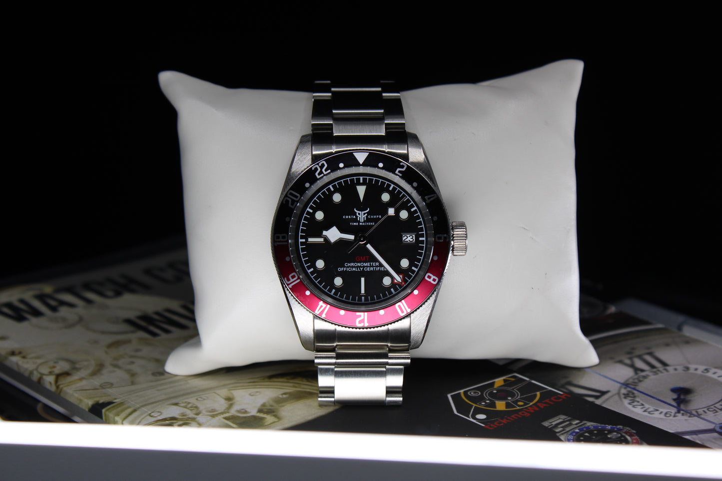 CTM-BlackRed-GMT-Oyster Bracelet