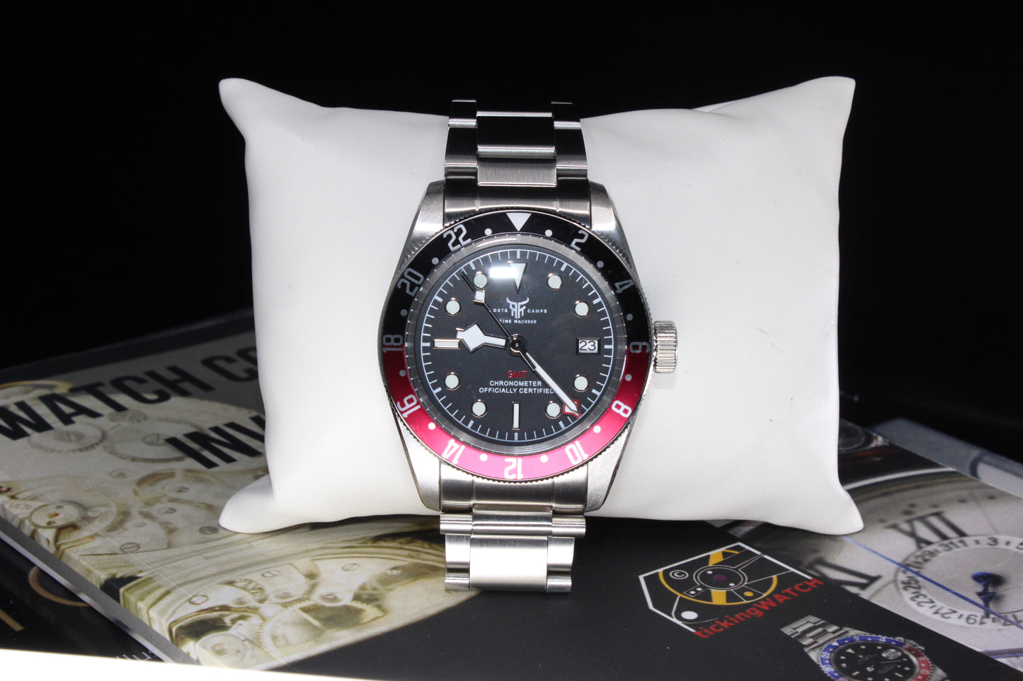 CTM-BlackRed-GMT-Oyster Bracelet